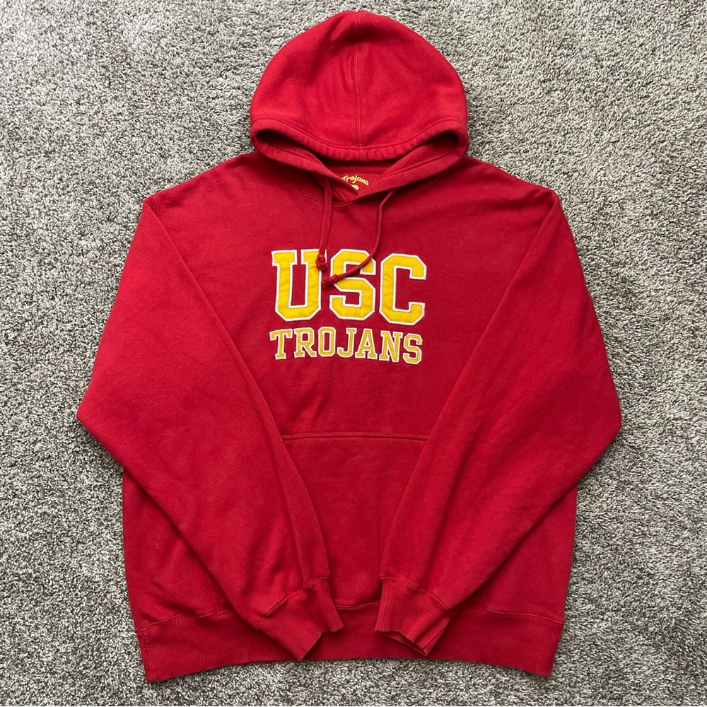 Authentic Apparel USC Trojans Pullover Graphic Hoodie Size XL